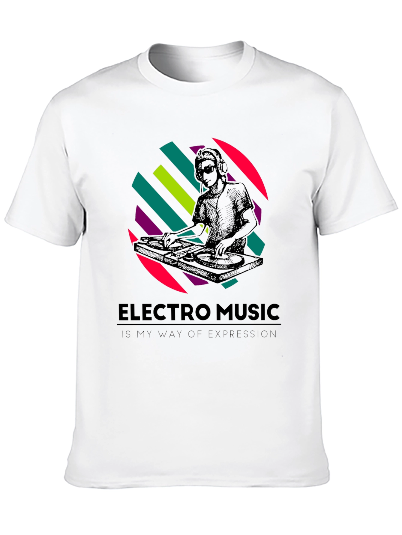 Electro Music DJ Graphic T-Shirt - Stylish Comfort