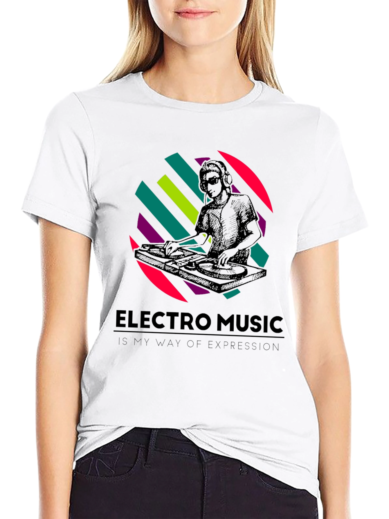 Electro Music DJ Graphic T-Shirt - Stylish Comfort
