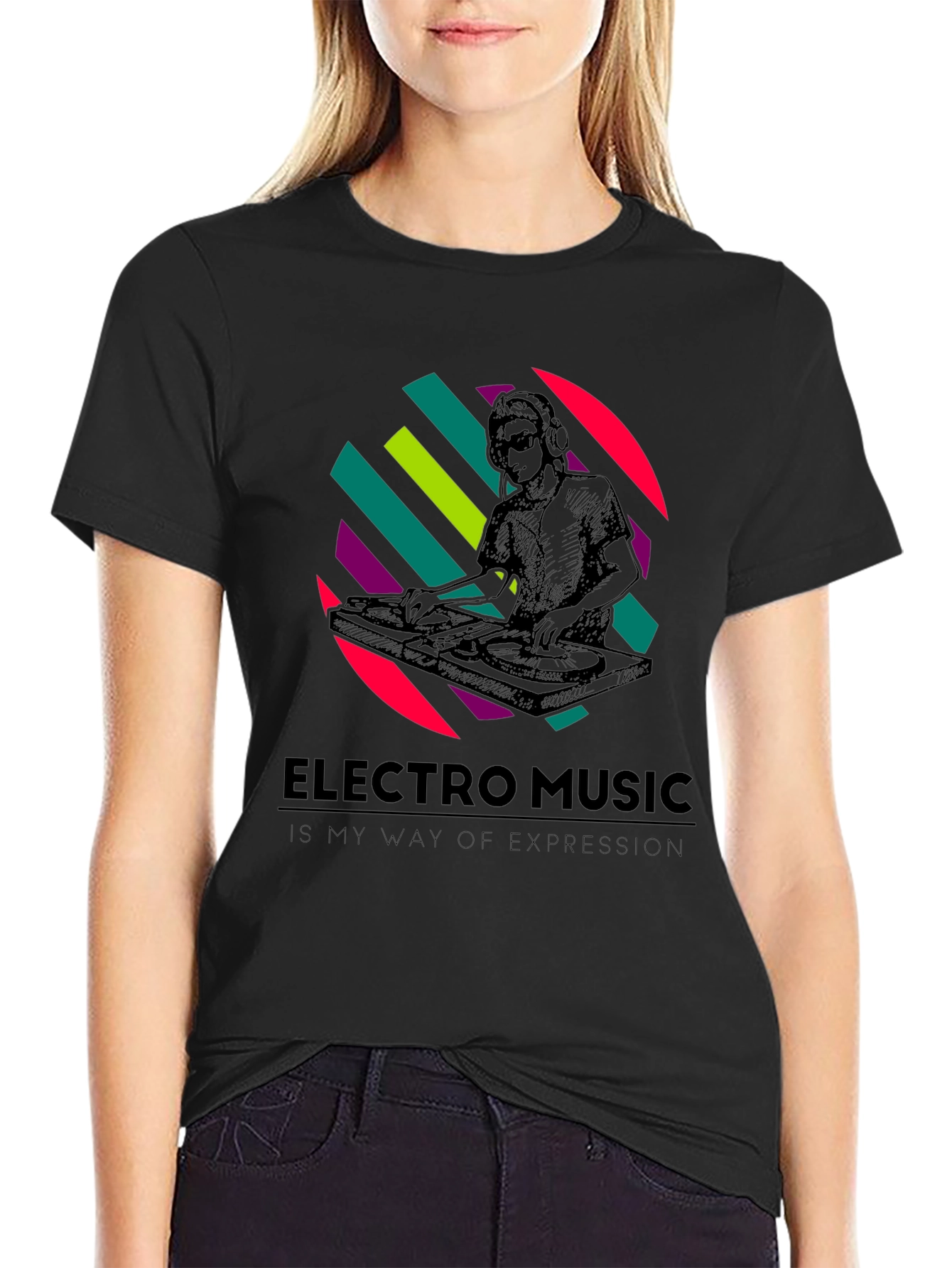Electro Music DJ Graphic T-Shirt - Stylish Comfort