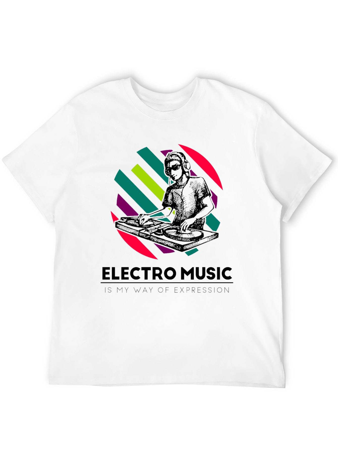 Electro Music DJ Graphic T-Shirt - Stylish Comfort