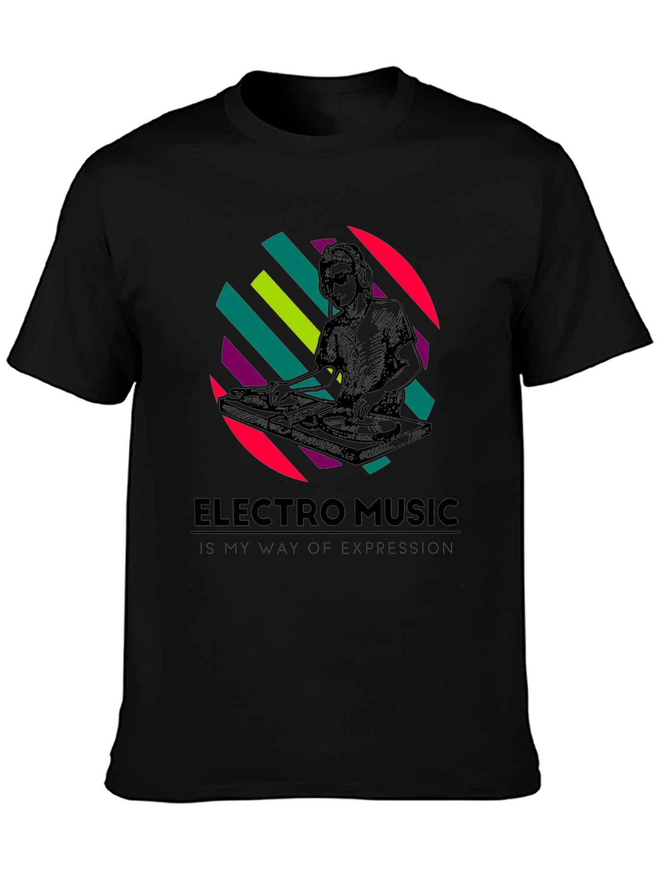 Electro Music DJ Graphic T-Shirt - Stylish Comfort