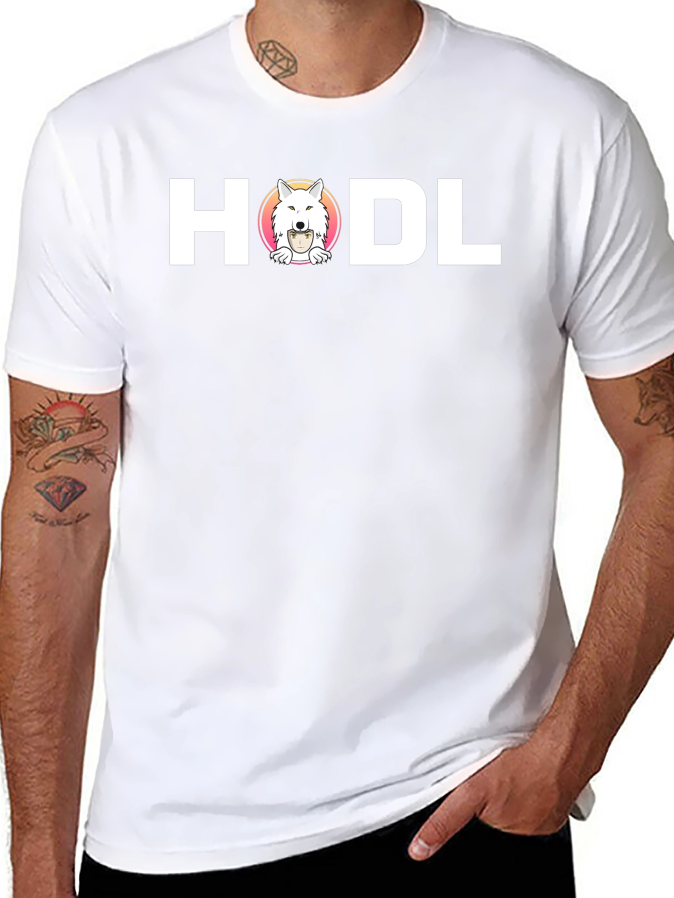 HODL Crypto T-Shirt - Shiba Inu Dog Bitcoin Holder