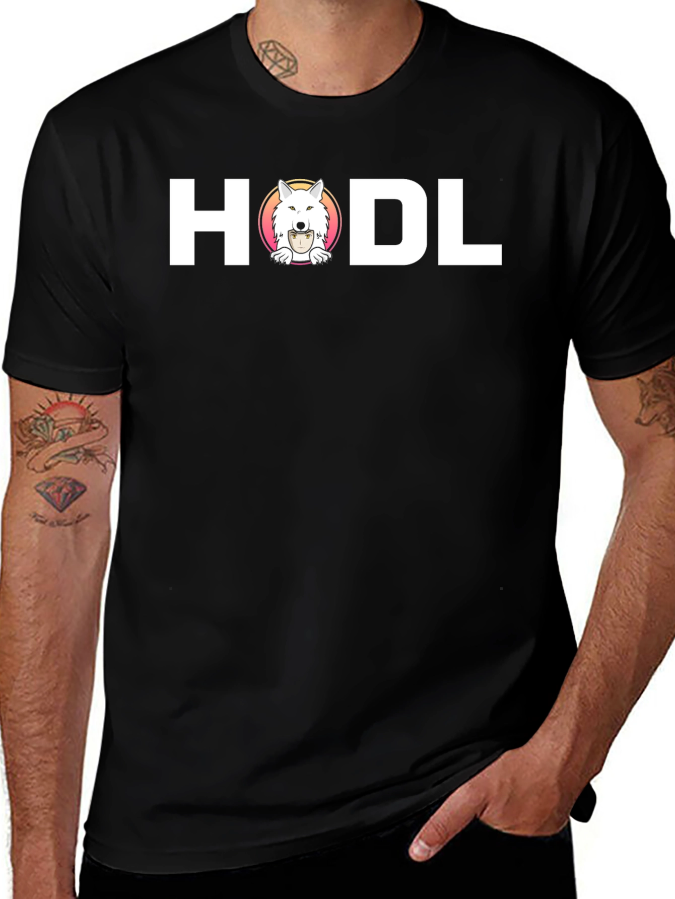 HODL Crypto T-Shirt - Shiba Inu Dog Bitcoin Holder