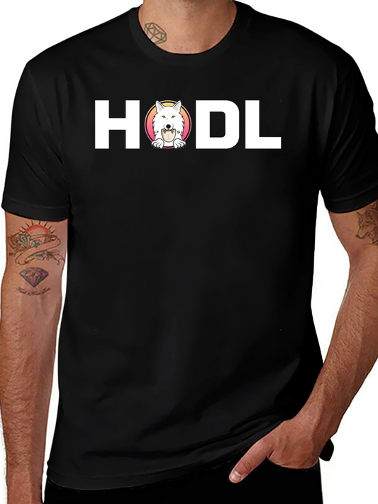 HODL Crypto T-Shirt - Shiba Inu Dog Bitcoin Holder