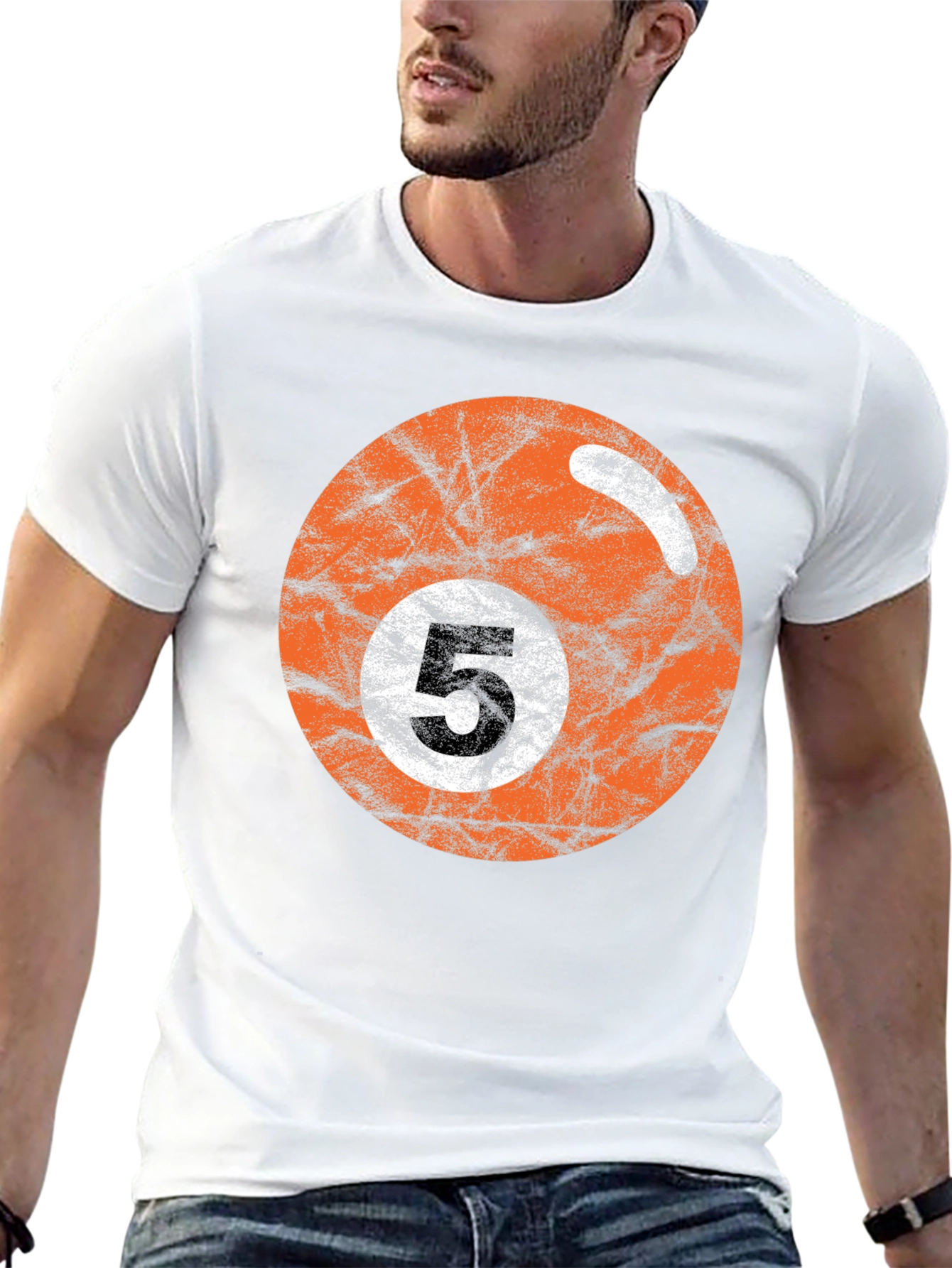 Retro Billiards 5 Ball Graphic Tee