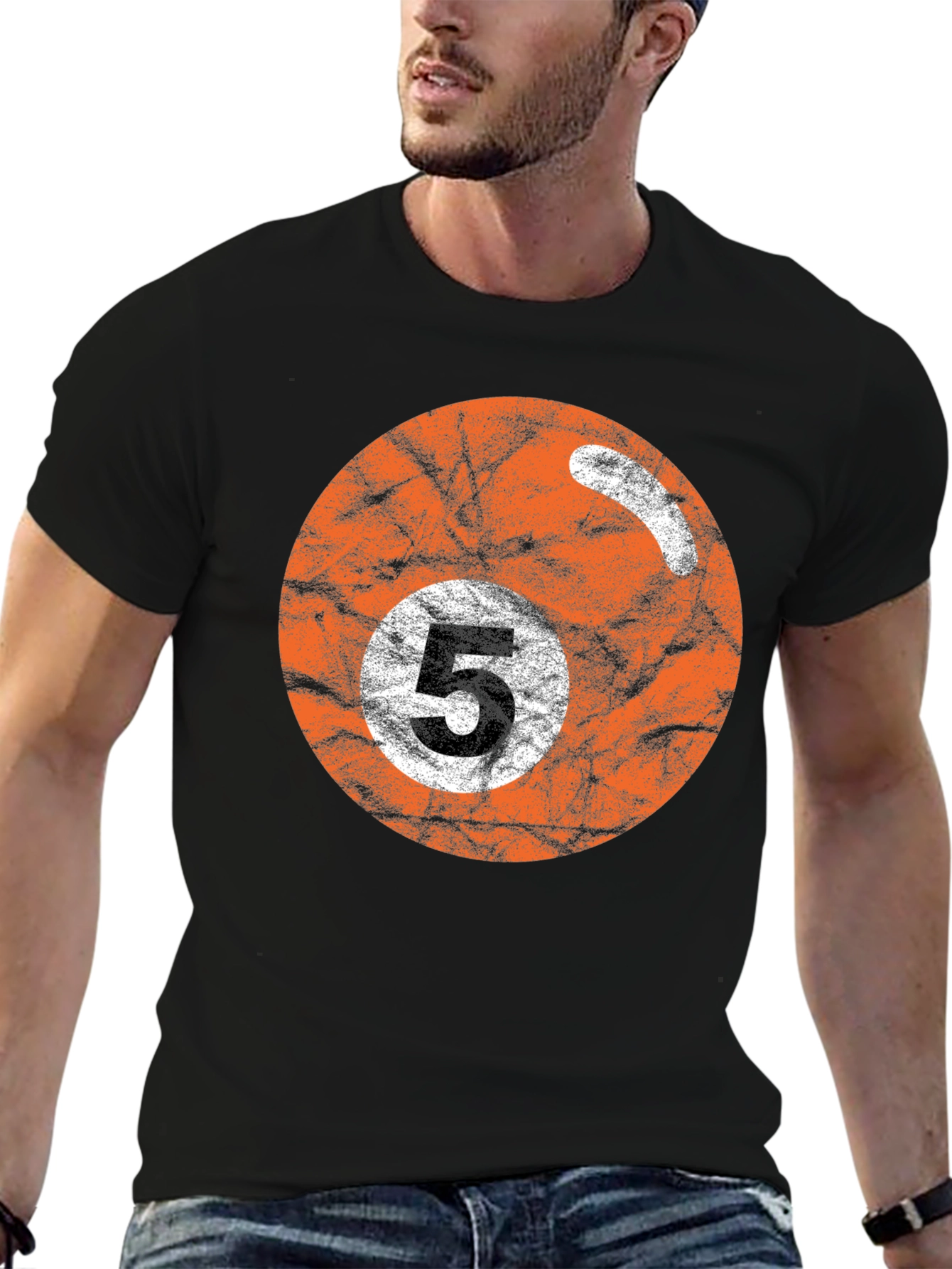 Retro Billiards 5 Ball Graphic Tee