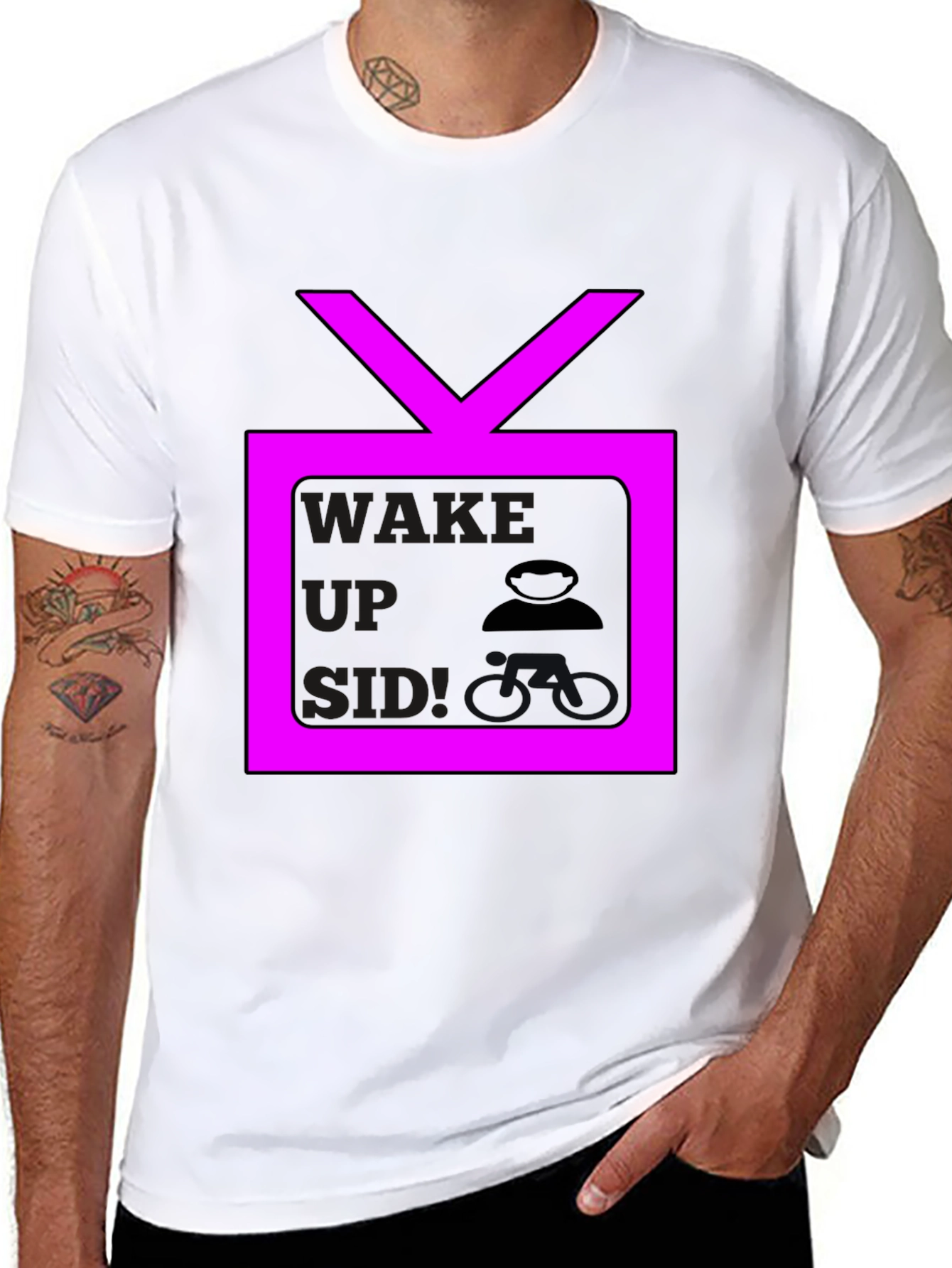 Wake Up Side TV Graphic Tee