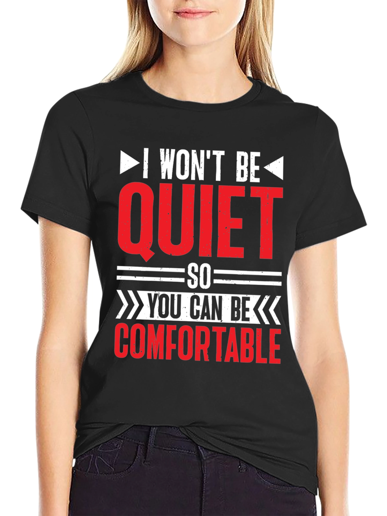 I Wont Be Quiet Slogan T-Shirt