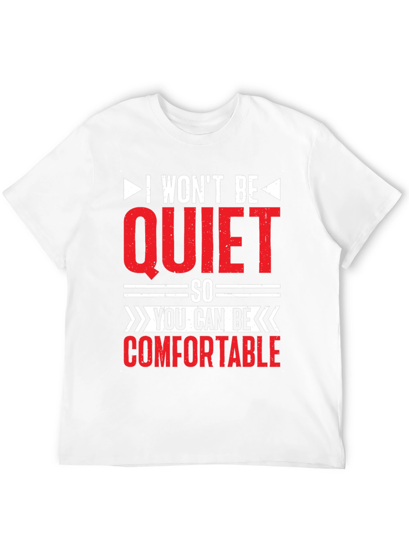 I Wont Be Quiet Slogan T-Shirt