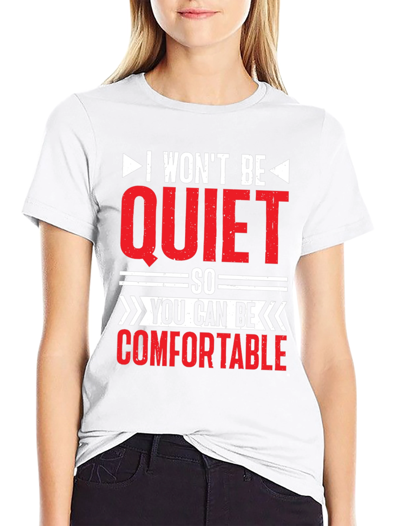 I Wont Be Quiet Slogan T-Shirt