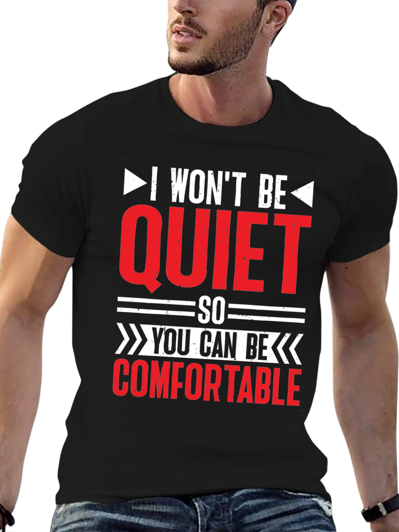 I Wont Be Quiet Slogan T-Shirt