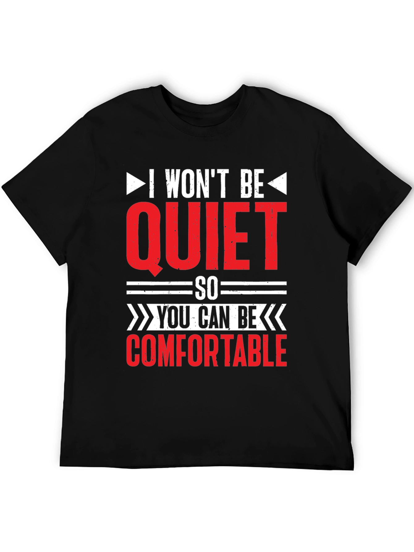 I Wont Be Quiet Slogan T-Shirt