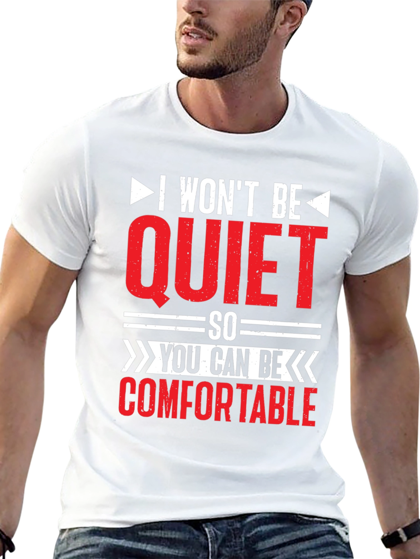 I Wont Be Quiet Slogan T-Shirt