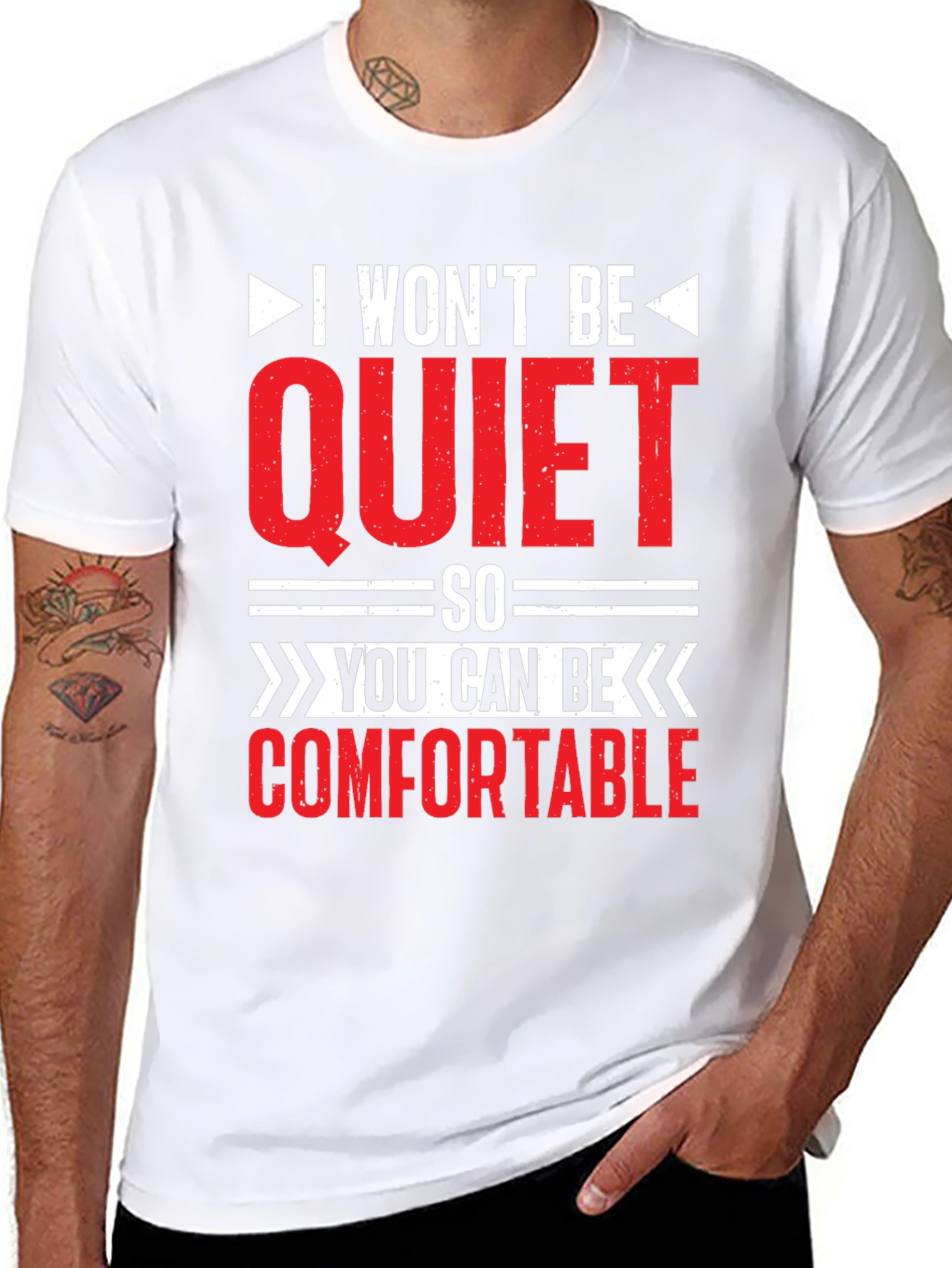 I Wont Be Quiet Slogan T-Shirt