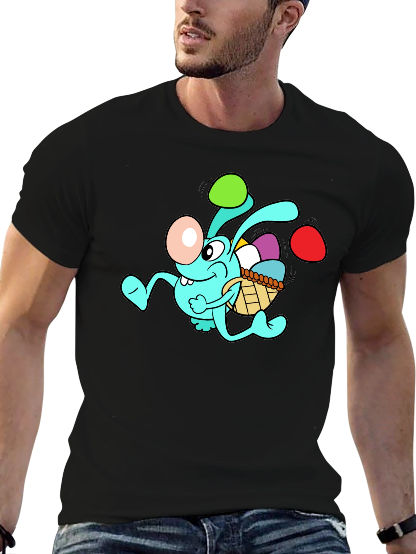 Easter Bunny Cartoon Graphic Tee