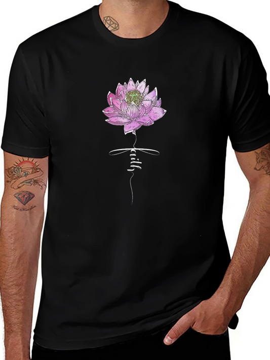 Faith Lotus Graphic Tee - Stylish Comfort