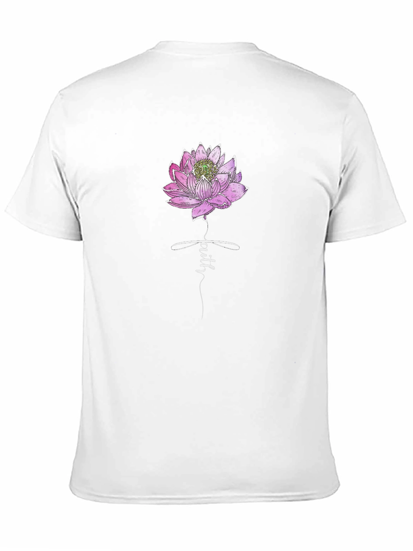 Faith Lotus Graphic Tee - Stylish Comfort