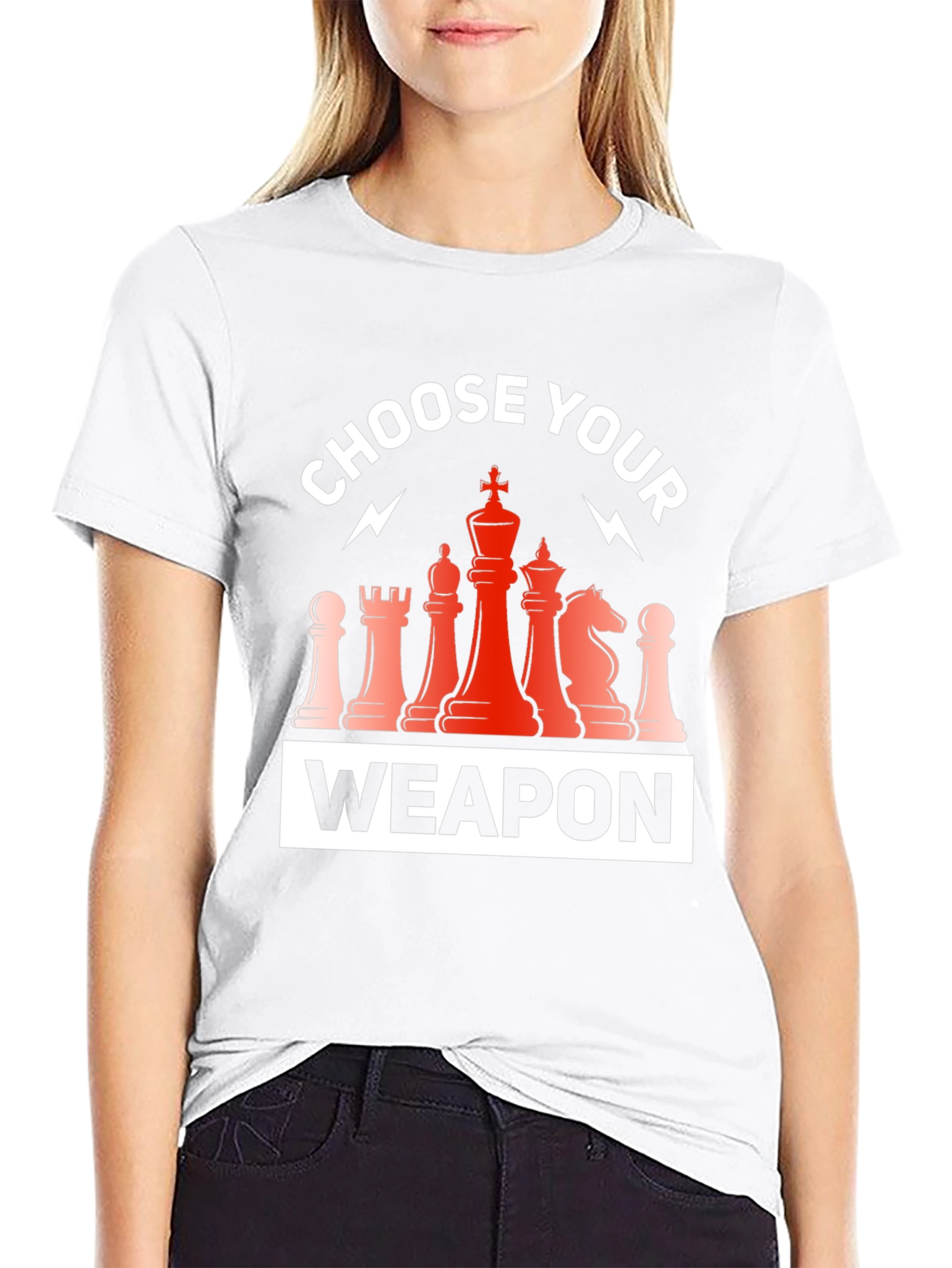 Choose Your Weapon Chess T-Shirt