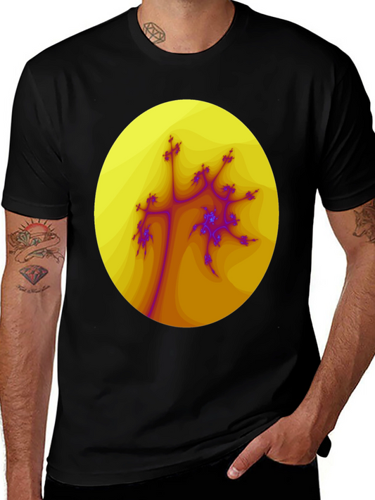 Fractal Art Graphic Tee - Abstract Design