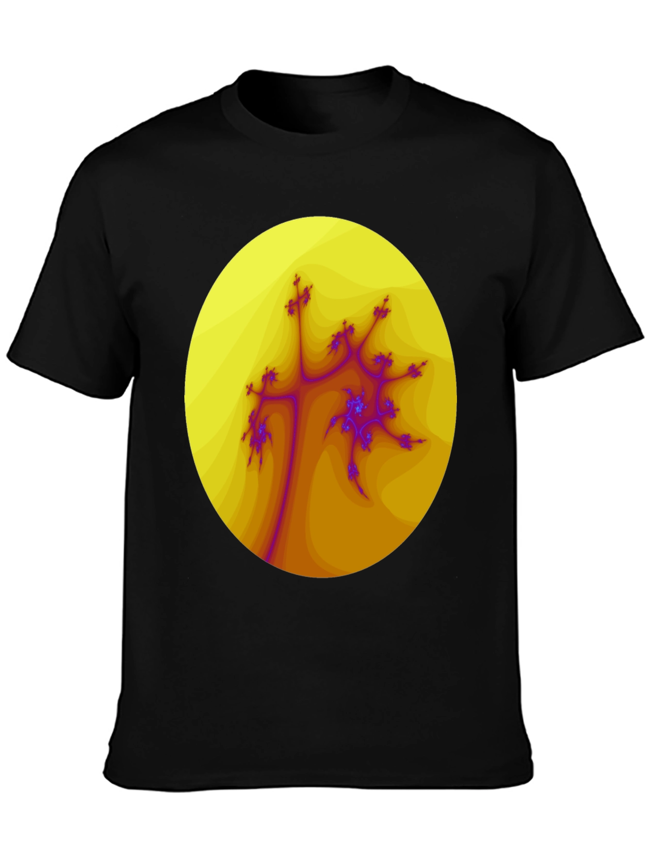 Fractal Art Graphic Tee - Abstract Design