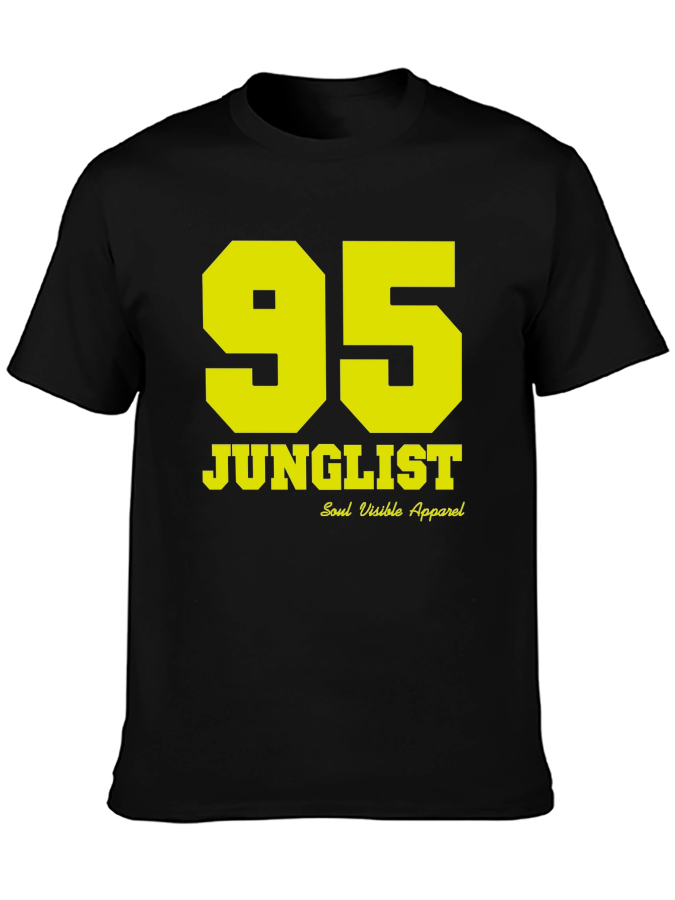 JUNGLE95 Black T-Shirt - Soul Visible Apparel