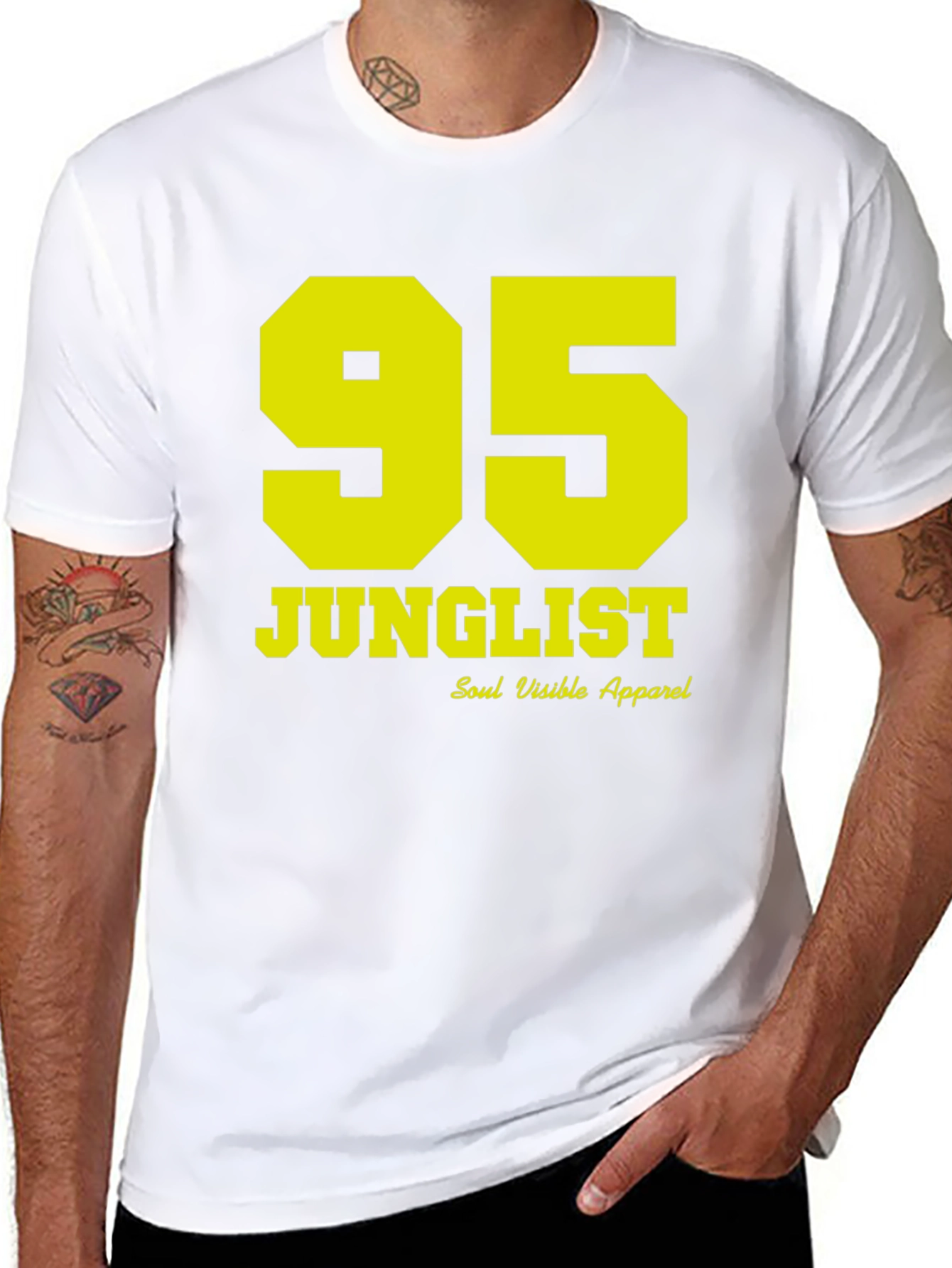 JUNGLE95 Black T-Shirt - Soul Visible Apparel