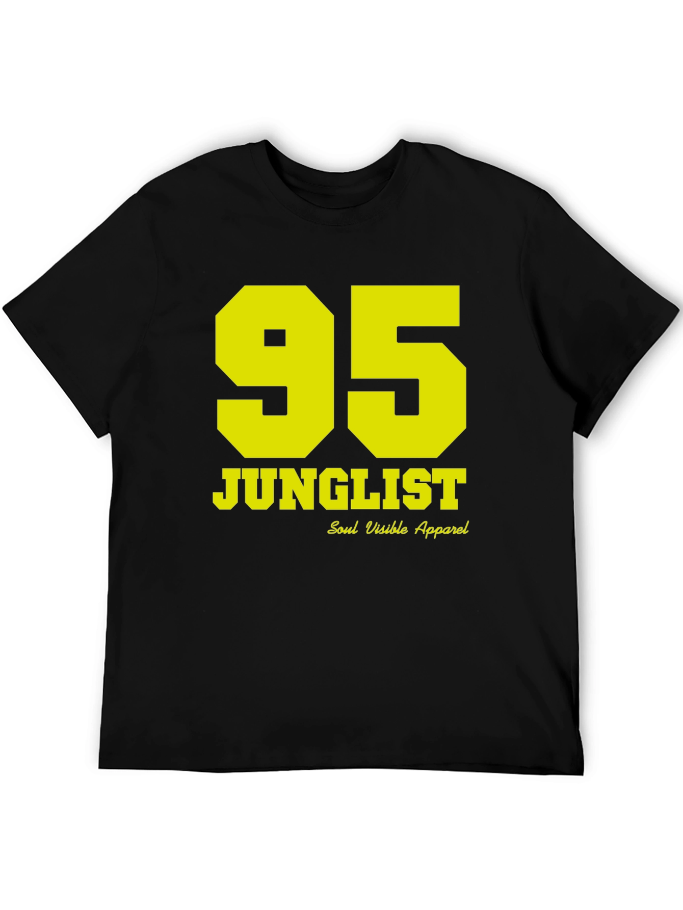 JUNGLE95 Black T-Shirt - Soul Visible Apparel