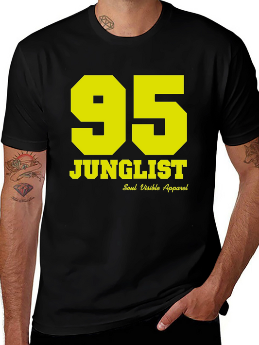 JUNGLE95 Black T-Shirt - Soul Visible Apparel