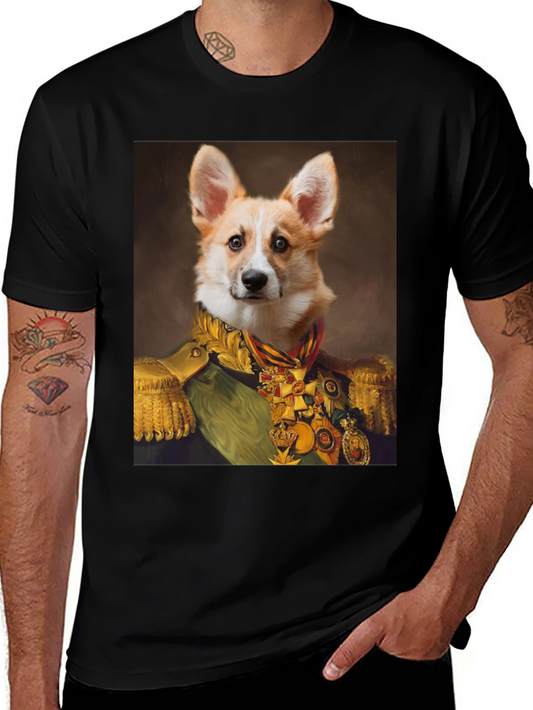 Regal Corgi Portrait T-Shirt