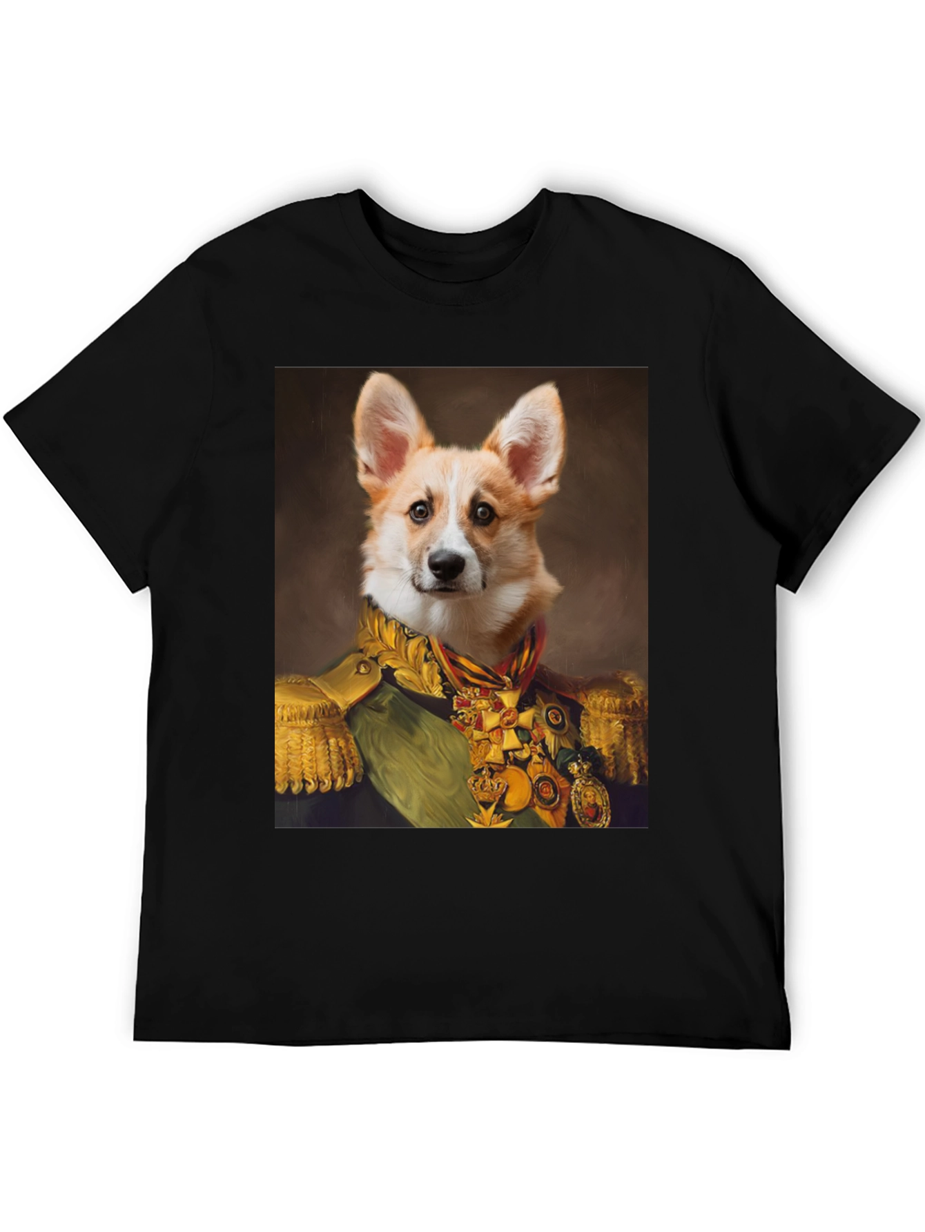 Regal Corgi Portrait T-Shirt