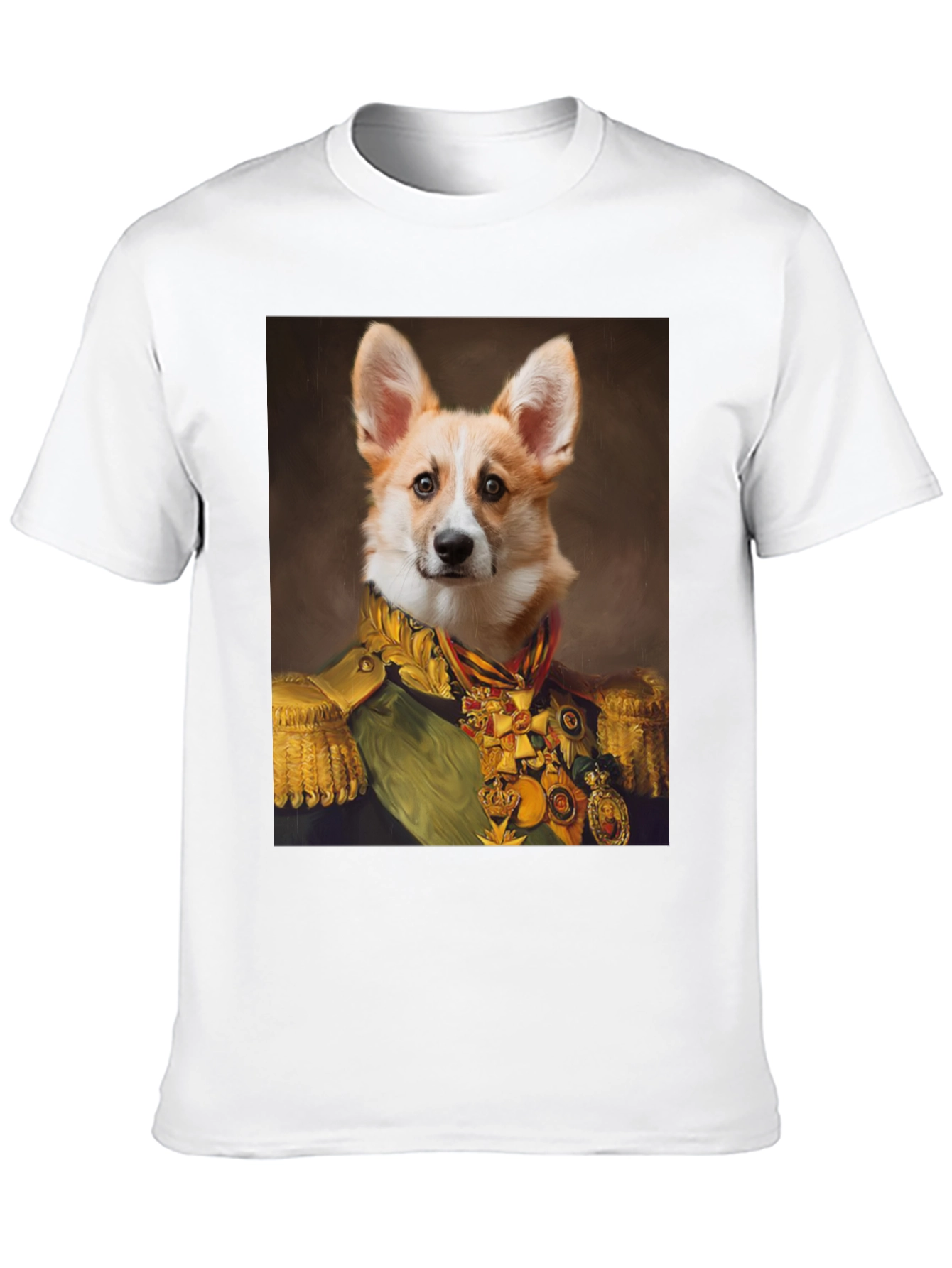 Regal Corgi Portrait T-Shirt