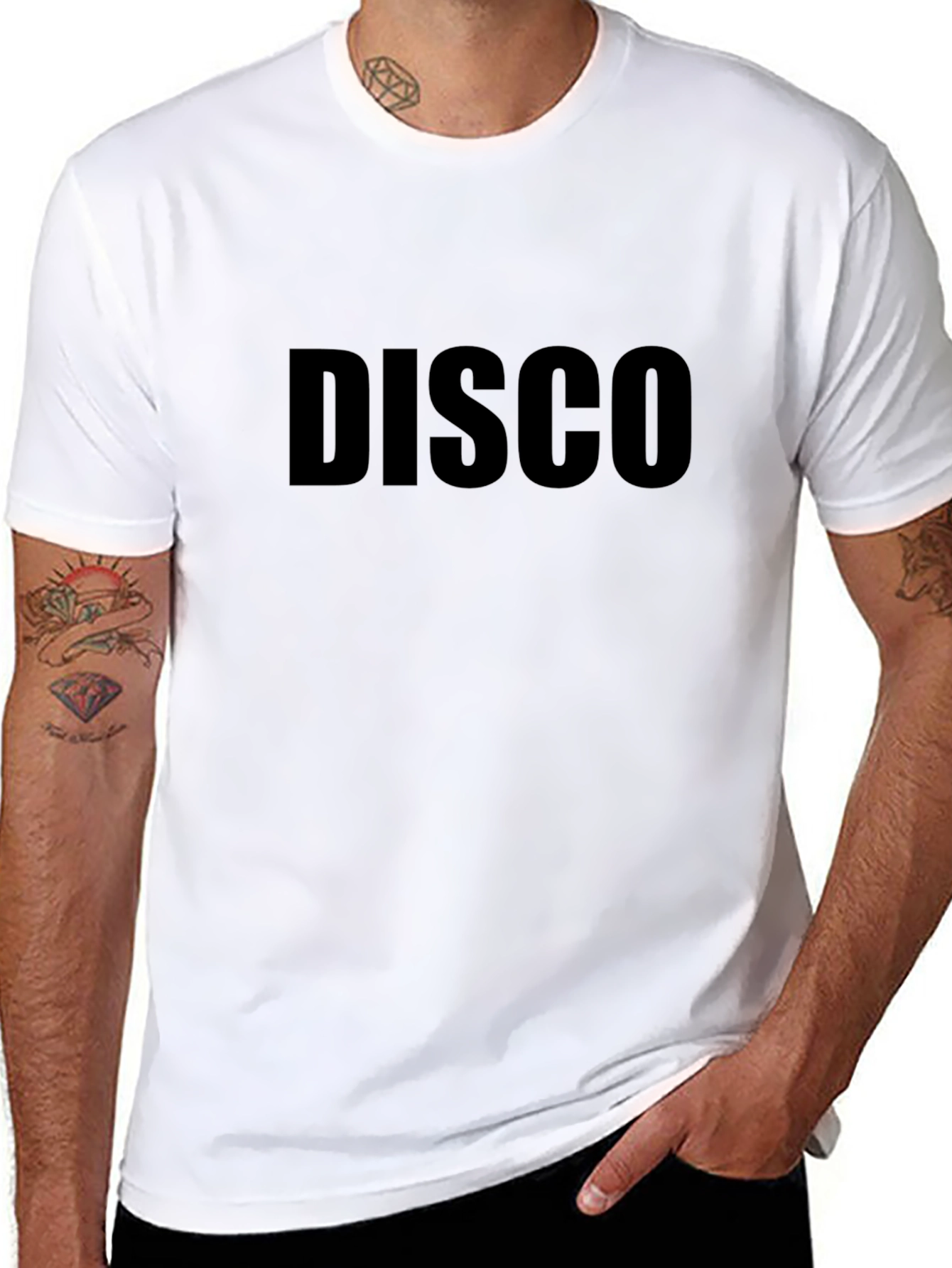 Mens Black Disco T-Shirt