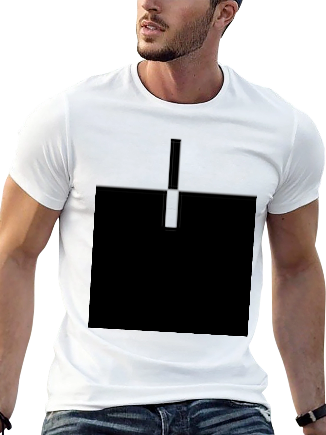 Minimalist Black Block T-Shirt