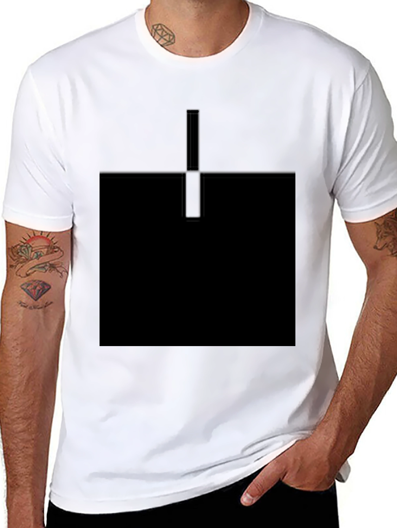 Minimalist Black Block T-Shirt