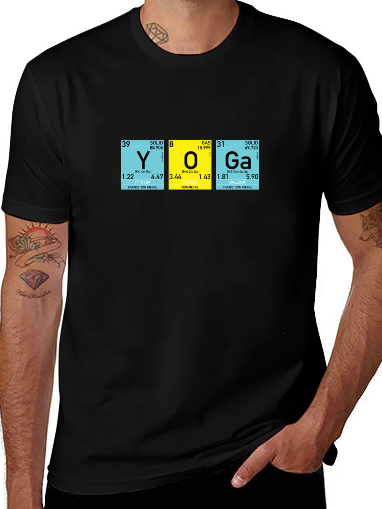 Yoga Periodic Table Graphic T-Shirt