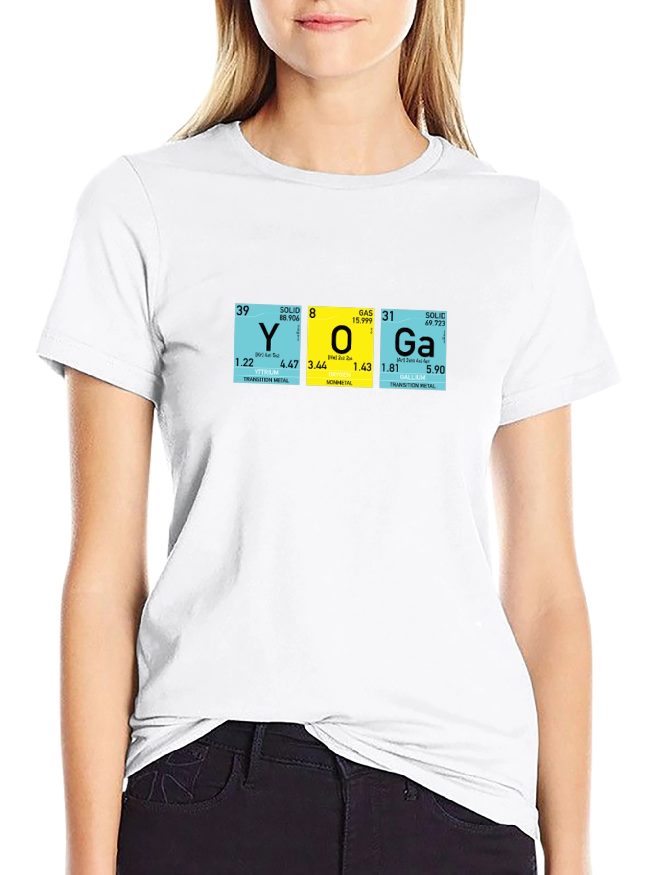 Yoga Periodic Table Graphic T-Shirt
