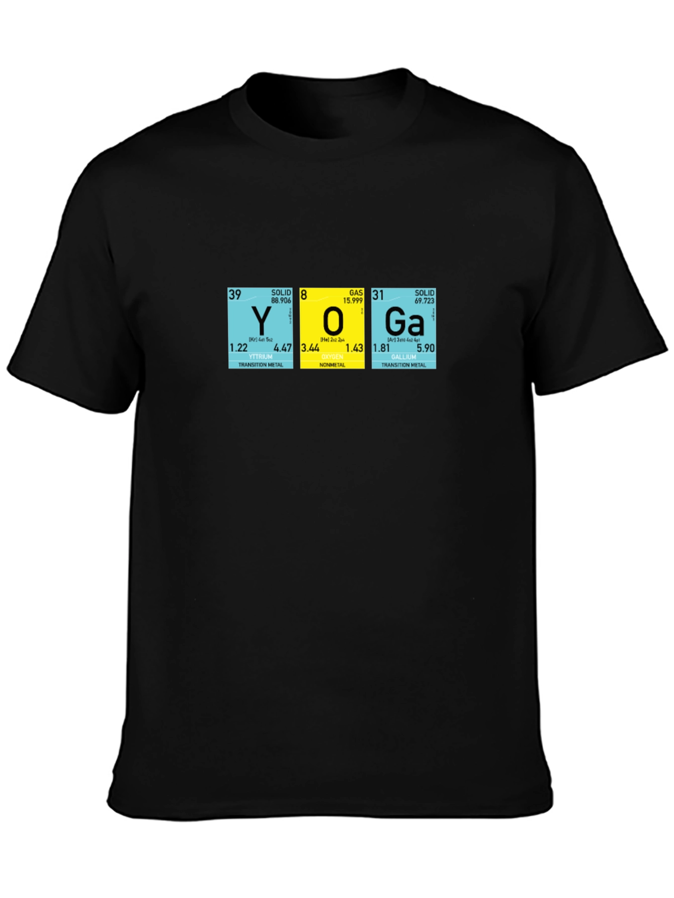 Yoga Periodic Table Graphic T-Shirt