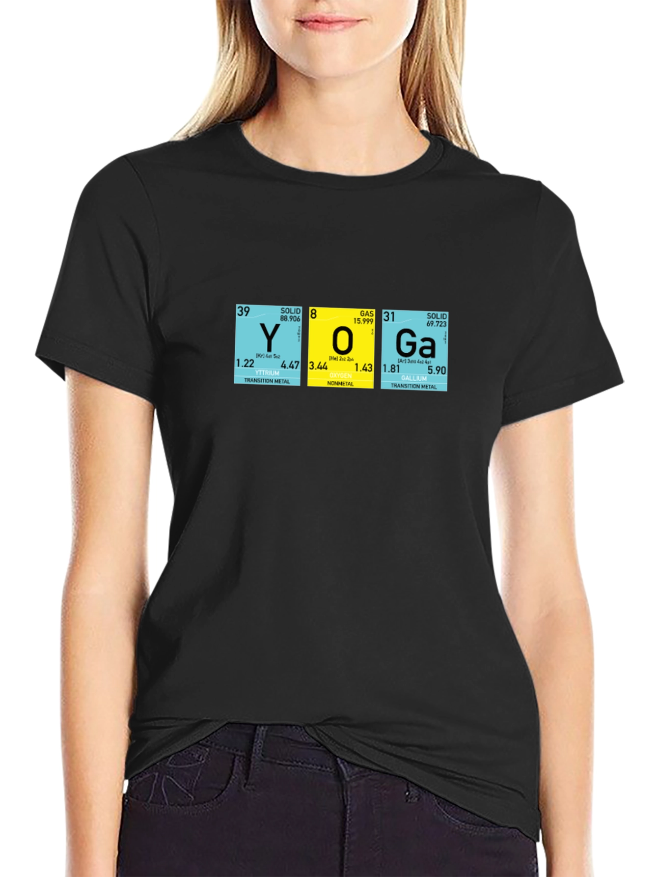 Yoga Periodic Table Graphic T-Shirt