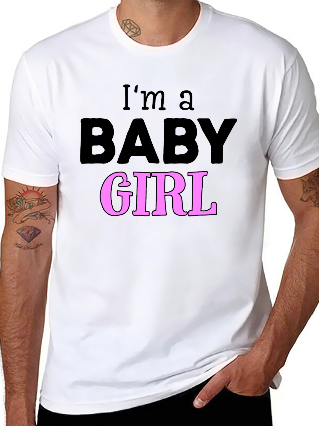 Im a Baby Girl T-Shirt Fun Graphic Tee