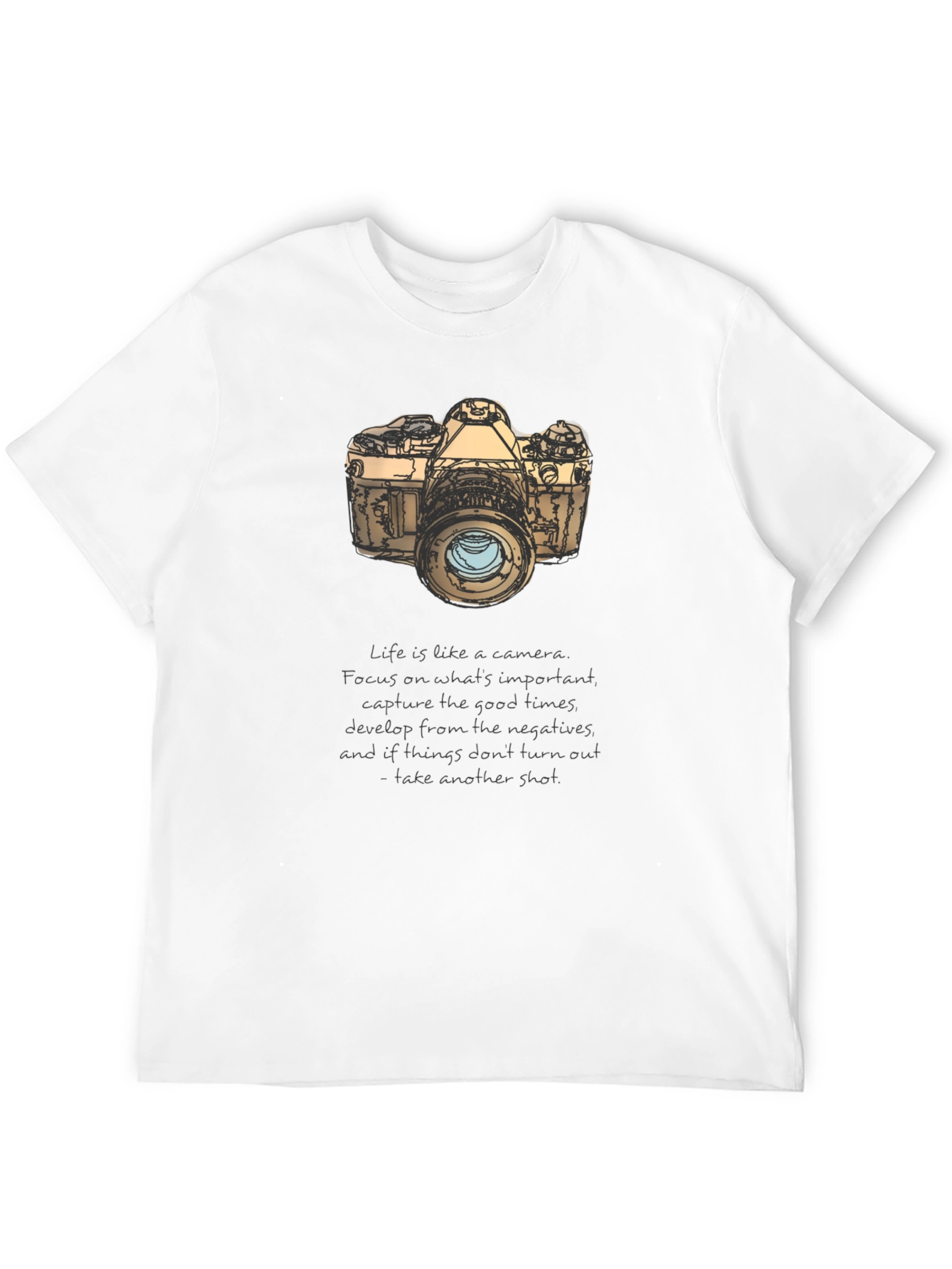 Camera Graphic T-Shirt - Focus on the Good Times