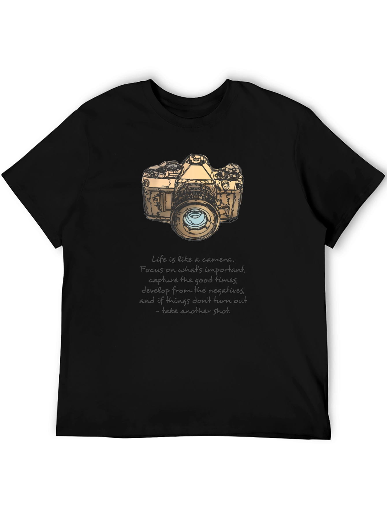 Camera Graphic T-Shirt - Focus on the Good Times