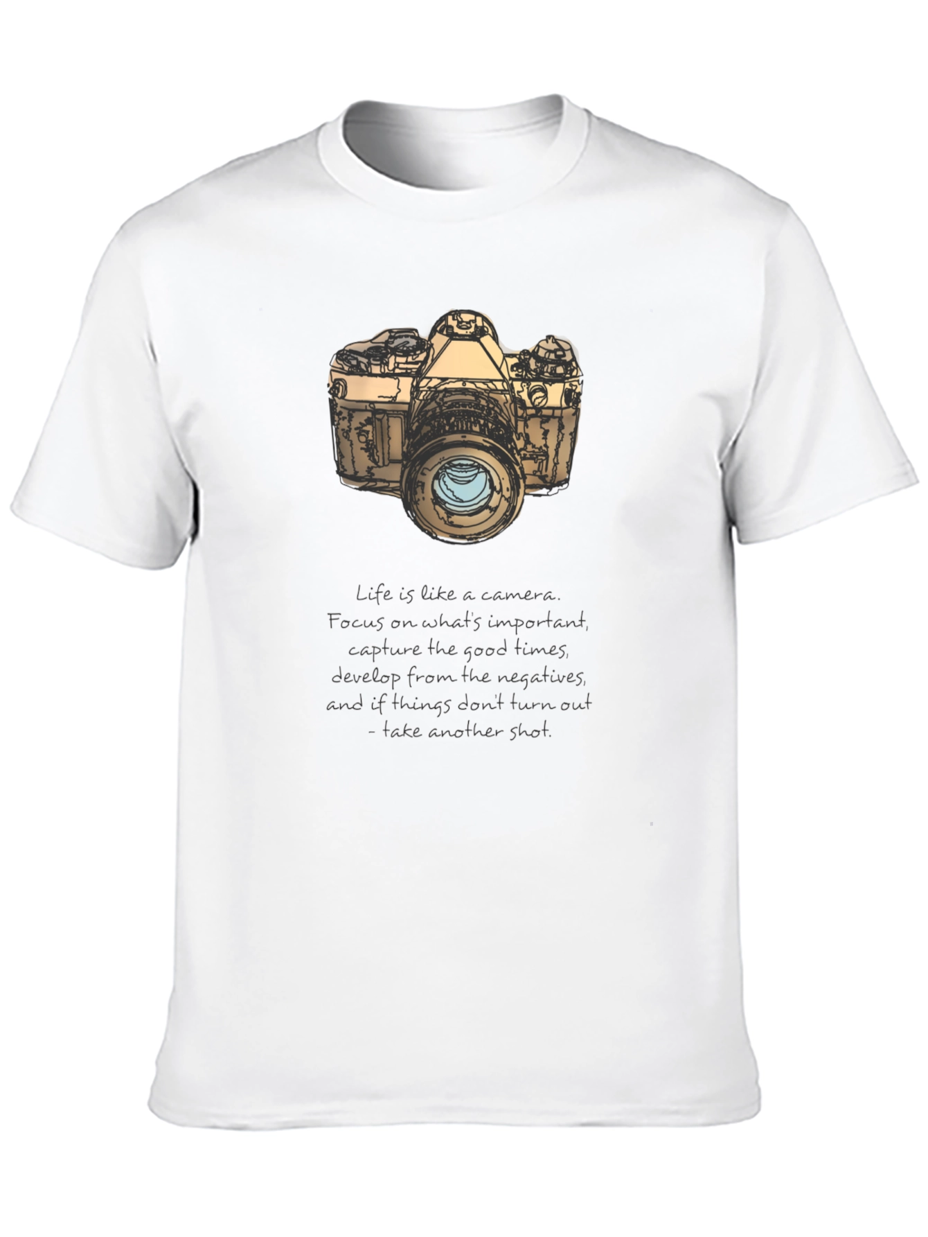 Camera Graphic T-Shirt - Focus on the Good Times
