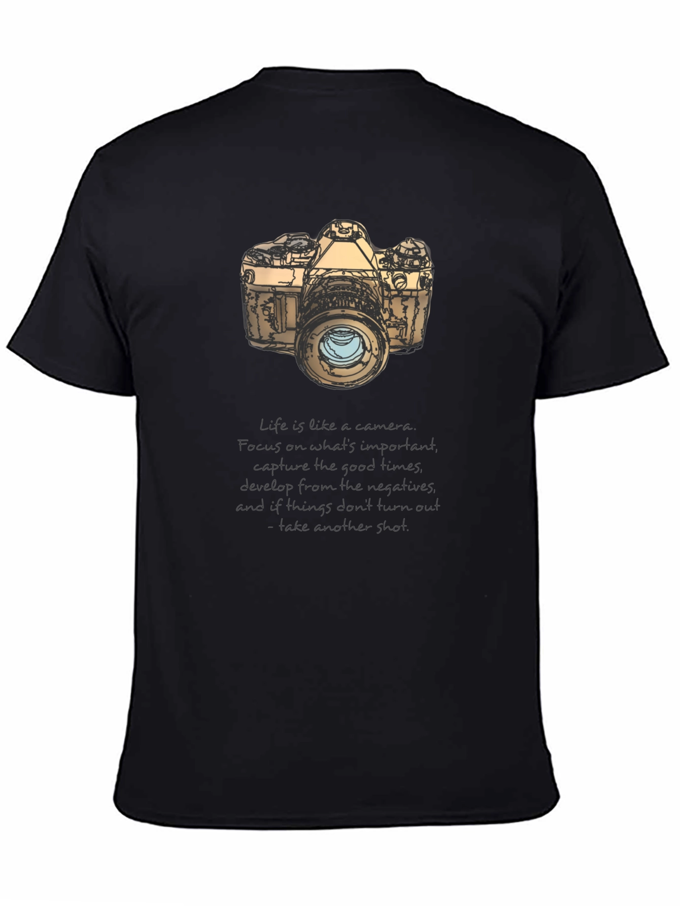 Camera Graphic T-Shirt - Focus on the Good Times