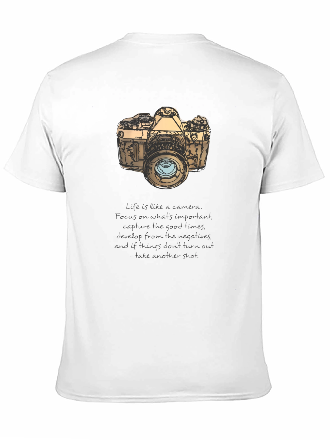 Camera Graphic T-Shirt - Focus on the Good Times