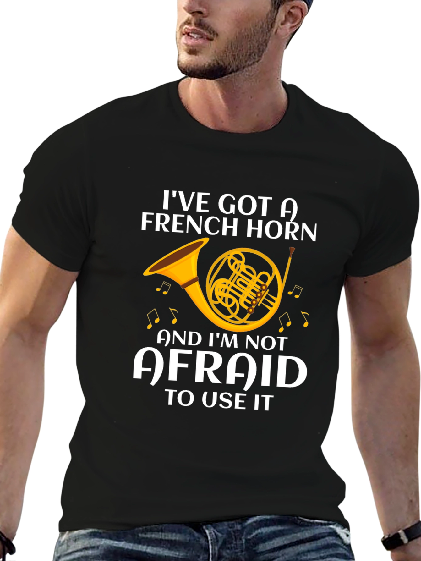 French Horn T-Shirt - Musician Gift