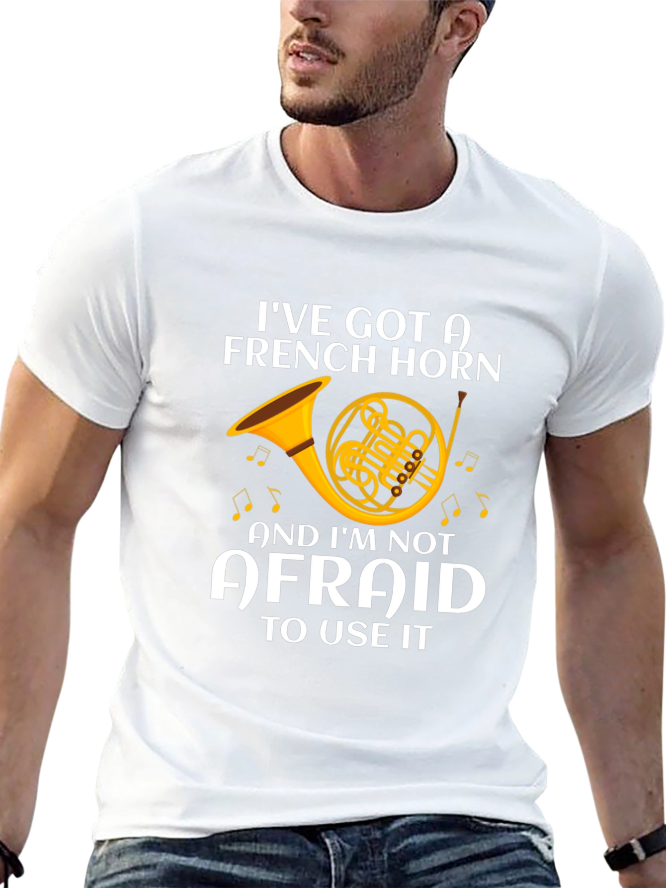 French Horn T-Shirt - Musician Gift