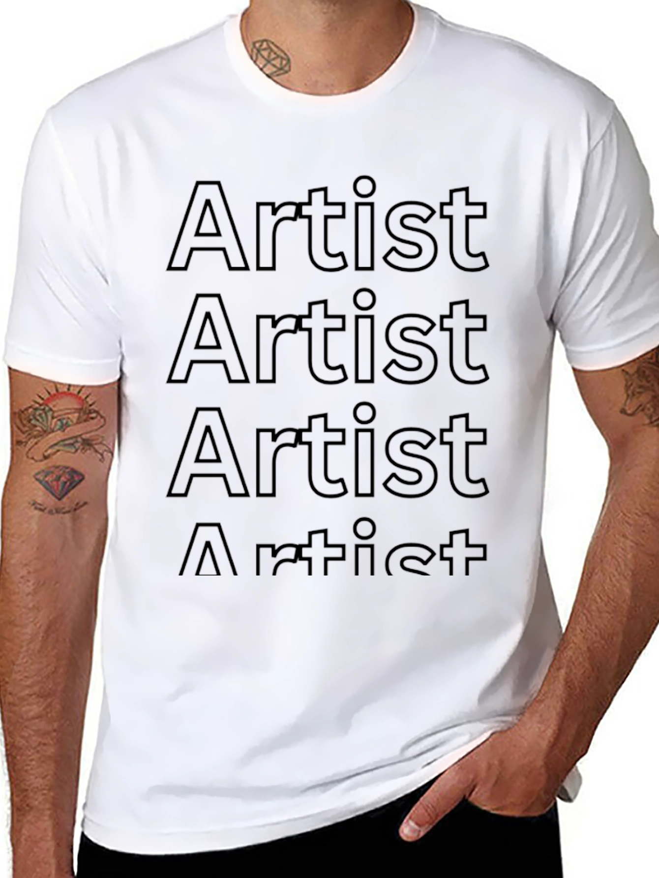 Artist Graphic Tee - Bold Minimalist Design