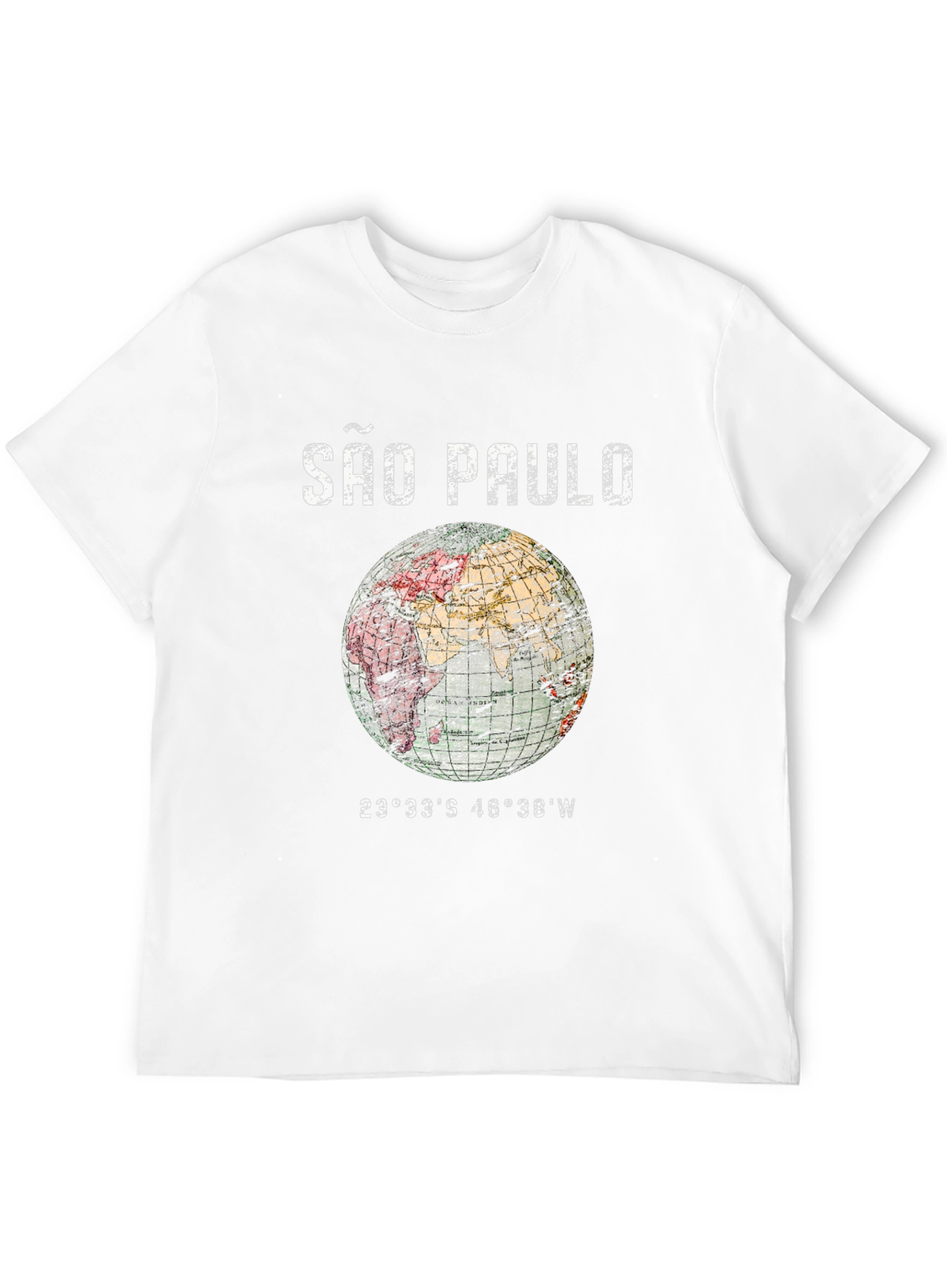 São Paulo Globe Graphic T-Shirt - Unisex
