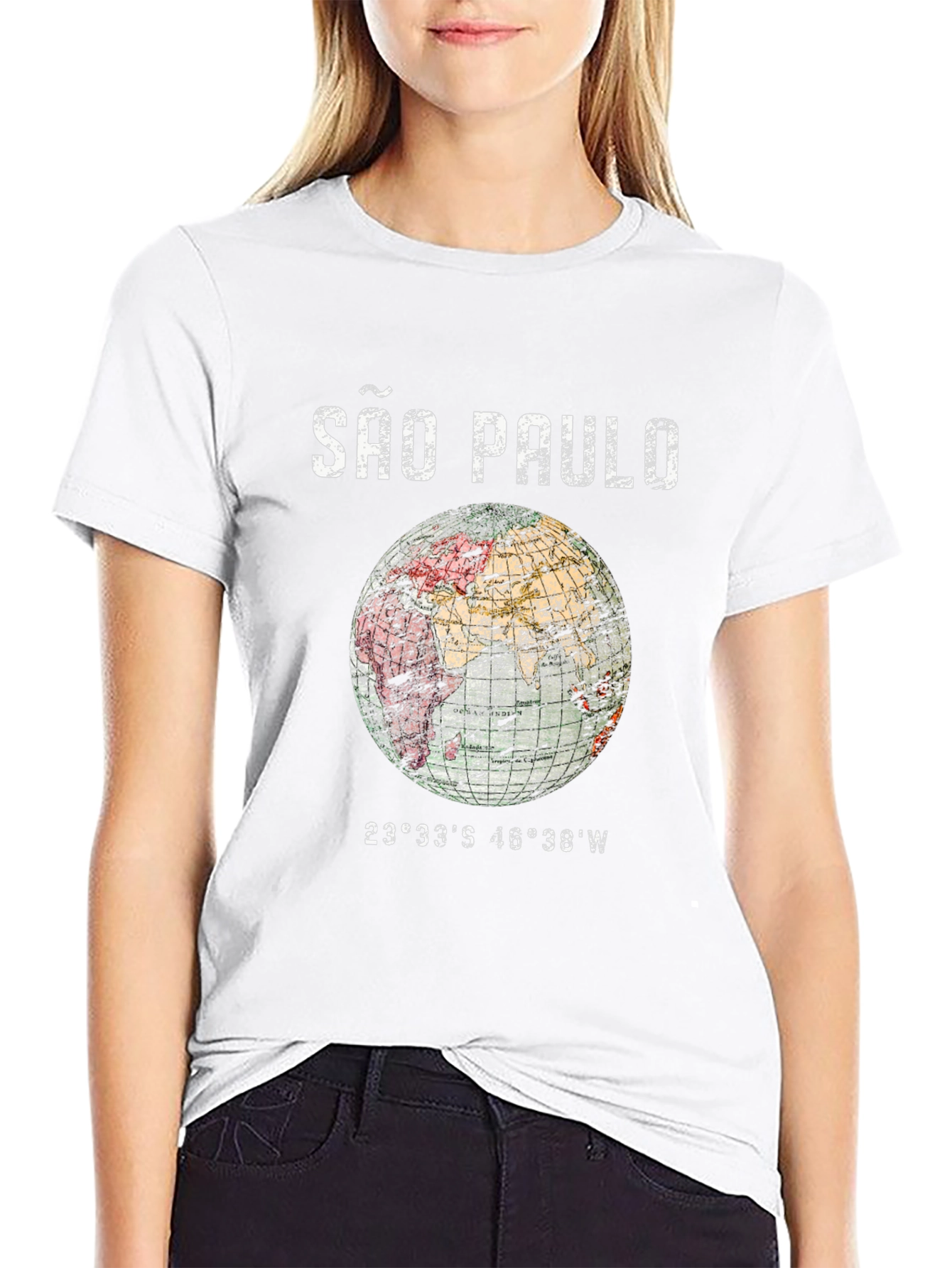 São Paulo Globe Graphic T-Shirt - Unisex