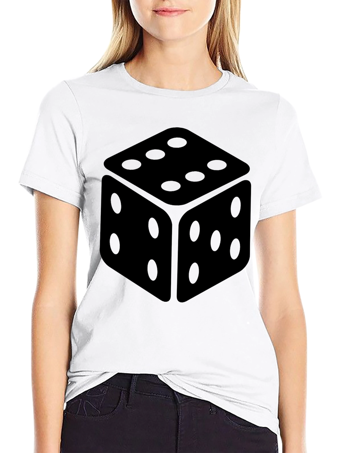 Dice Graphic Black T-Shirt